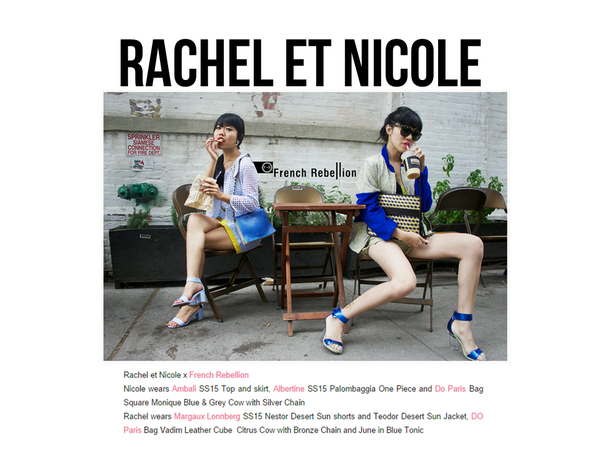 SISTERTRIBES's tweet photo. NYC bloggers @racheletnicole wearing #frenchrebellion designers @margauxlonnberg, #ambali, #albertine and #doparis. http://t.co/Q3jqw4cSIs