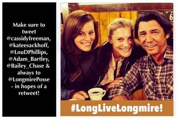 LongmirePosse's tweet photo. 10pm/9c suggestion: direct tweets @LouDPhillips @kateesackhoff @Bailey_Chase @Adam_Bartley &amp; me! #LongLiveLongmire http://t.co/R4pDOVDT5H
