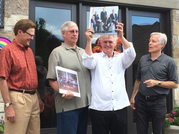 CrucialLearning's tweet photo. Pic of the authors having fun Fri. night at our company BBQ. Al Switzler, @josephgrenny @RonMcM and David Maxfield. http://t.co/vl9JYJ95Lk