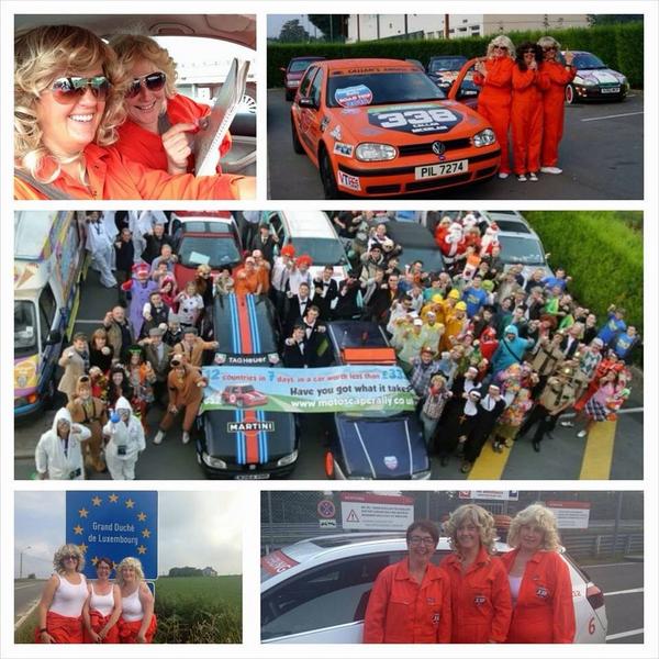 mummiemo's tweet photo. Some pics of #Team338 @BangerRally! Looking glam & fundraising for cancer charities. #bangerrally http://t.co/B8kXSJ9pf9