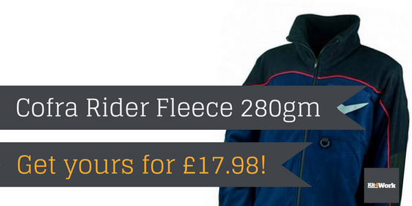 Kit4Work's tweet image. Get your Cofra Rider Fleece now for £17.98 exc. vat - perfect for Autumn! &amp;gt; bit.ly/1Cpi5e6 #TheTradesHub