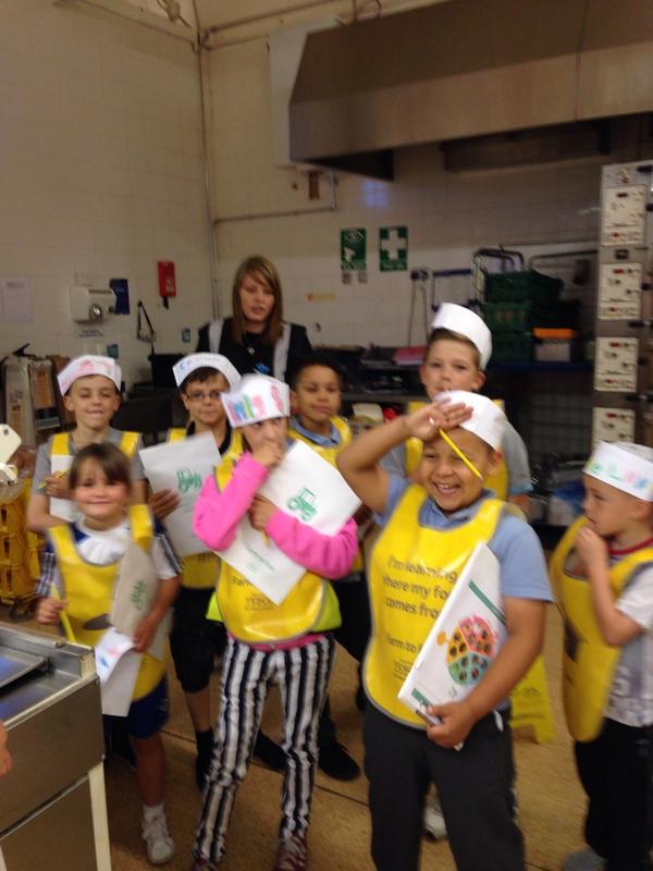 Kids from sandale centre having great time in bakery on farm to fork trail