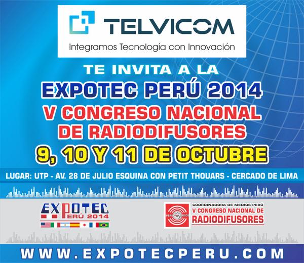 expotecperu's tweet photo. @Telvicom presente en la @expotecperu http://t.co/UOtPVvE92x