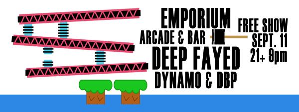deepfayed's tweet photo. FREE! show this Thursday 11th at @EmporiumChicago - 9pm #chicago #wickerpark #arcadebar #fayedlife http://t.co/AaJI2xGkdQ