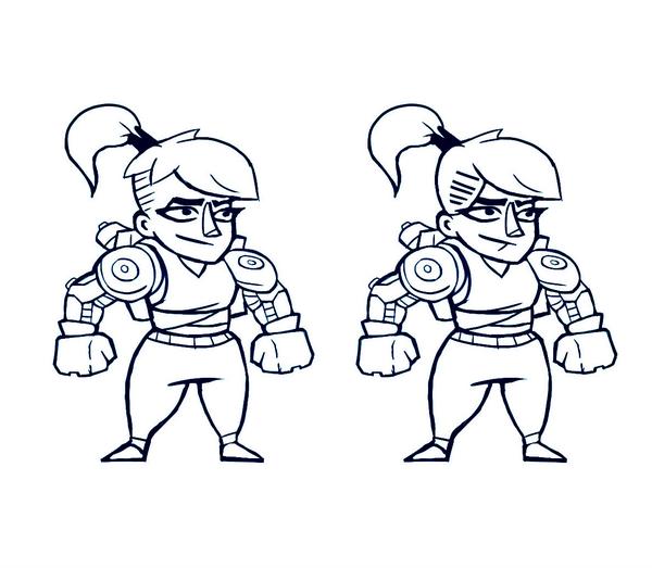 RT <a href="/tioatum/">tioatum</a>: Greedy Guns' new character is shaping up to be one bad ass lady. What do you think? #gamedev