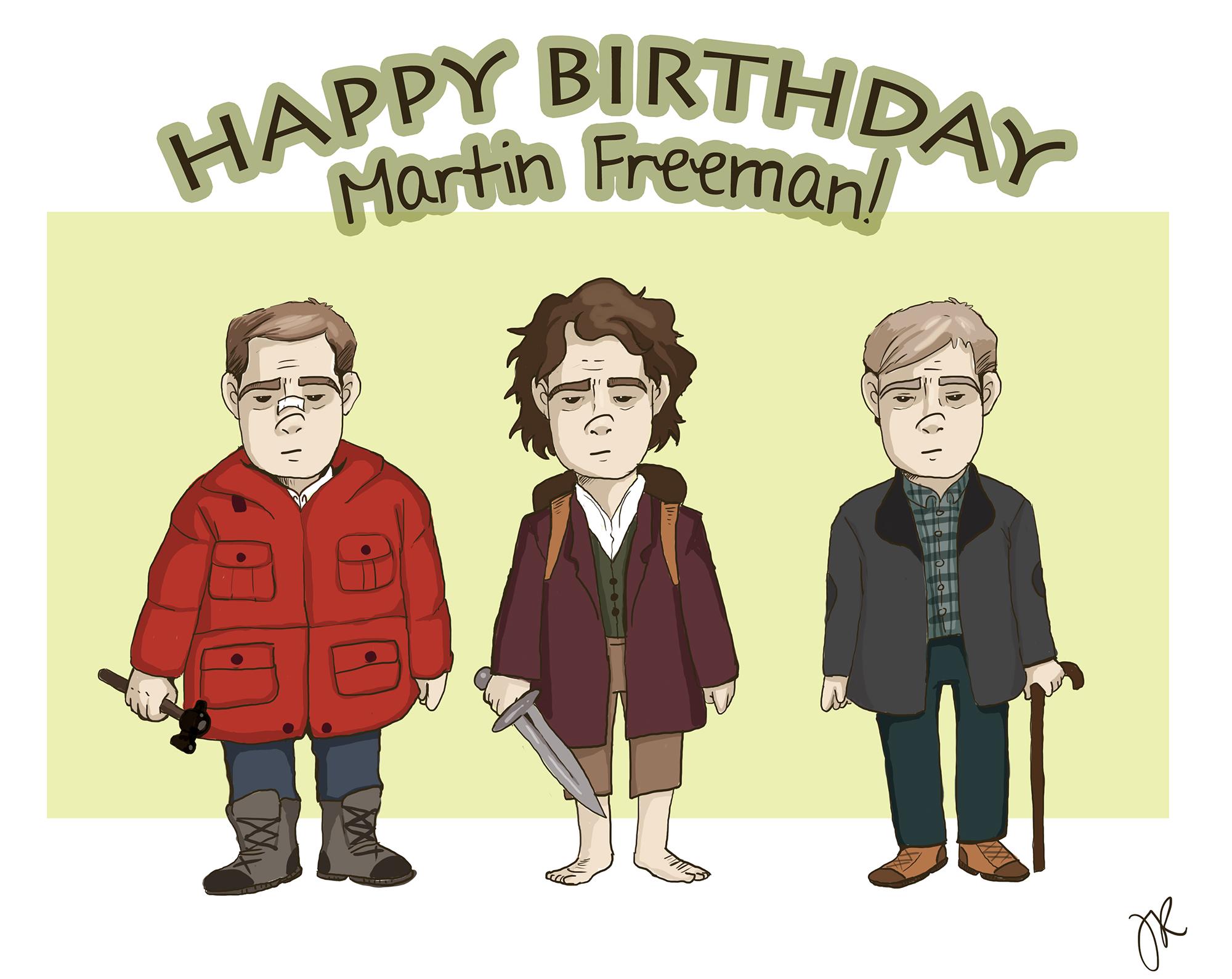 Happy Birthday to the most amazing Martin Freeman! Heres some art by Psst, :) 