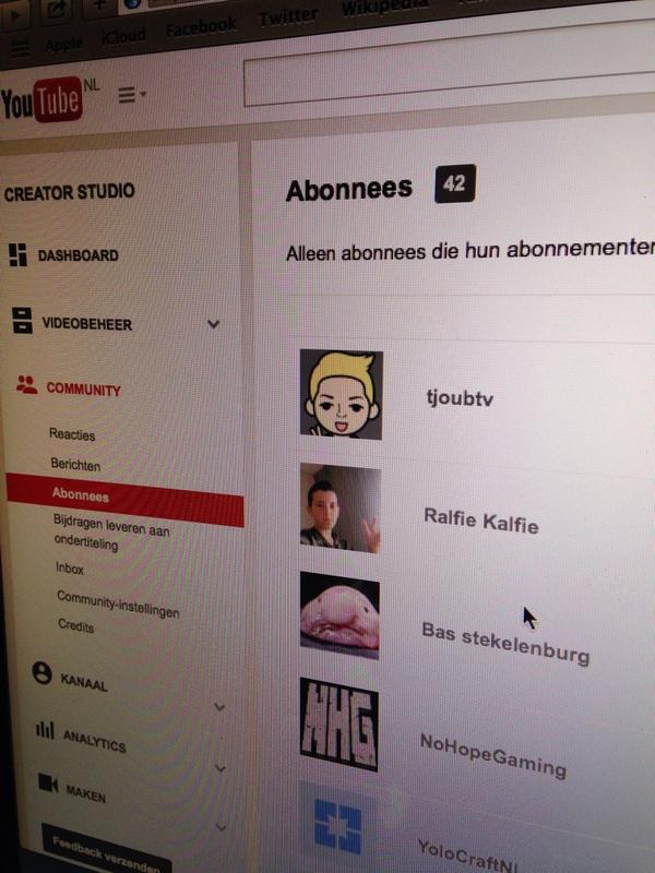 DutchieHD's tweet photo. Binnen een paar dagen gewoon 42 abonnees allemaal super bedankt :) hoop dat jullie blijven abonneren #DutchieHD :) http://t.co/nsAYO2gnYD
