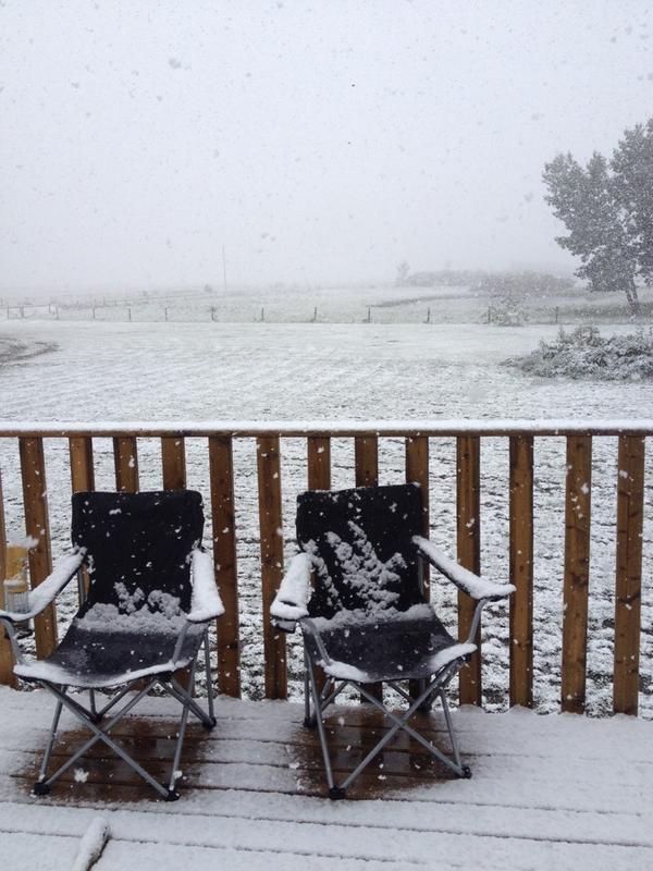 Yesterday I was team roping outside in a t shirt and today......