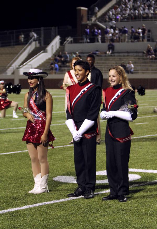 therideronline's tweet photo. Winners of Homecoming court, Nicole Mestas, 12, Daniel Garcia, 12, and Shamiran Prater, 12. http://t.co/wtHuNKeZZQ