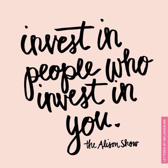 DECAInc's tweet photo. "Invest in people who invest in you."  #MotivationalMonday http://t.co/Jh25kQgkCE