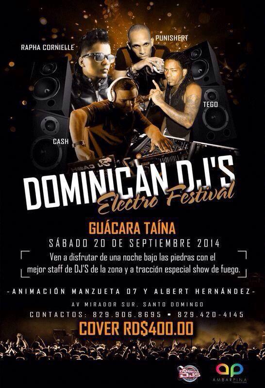 RaveEventsDR's tweet photo. @AmbarPina Presenta: Este 20 de sep #DominicanDjs At' Guácara taína, cover 400$, show de fuego y mas.. Cc: @Alanbronx http://t.co/bEqlK9C3cr