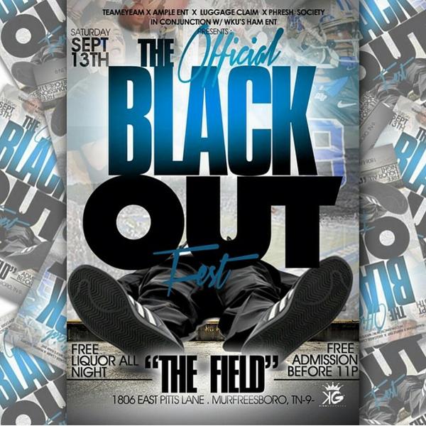 HAM_Ent's tweet photo. #BlackOutFest #MTSU18 #MTSU17 #MTSU16 #MTSU15 #WKU18 #WKU17 #WKU16 #WKU15 After the game come party with the squad! http://t.co/QNBV8zO4oy