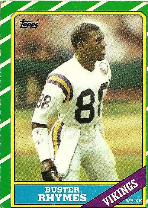 Buster Rhymes #NFLRappers @midnight #ActualFootballCard #ActualGuy.