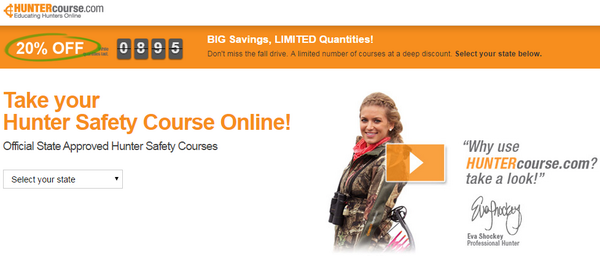 HUNTERcourse's tweet photo. Kicking off Hunter Education Season! Check out the Fall Drive at http://t.co/MtFpw5ywfl and save 20% today! http://t.co/vFaKreY9Ca