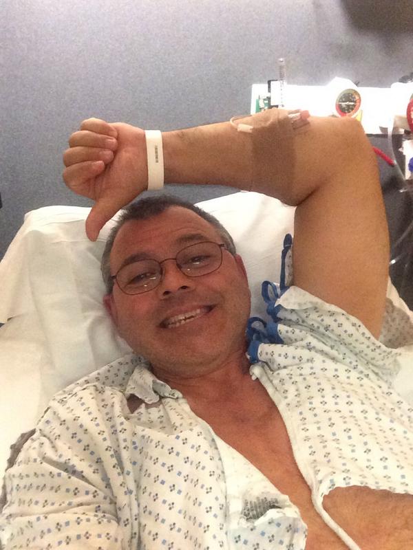 cassiedonovann's tweet photo. He's such a trooper ❤️😞 #mypoordaddy http://t.co/tfhwl9JnwF