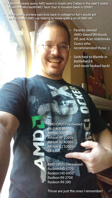 WarpFact0r10's tweet photo. @JohnByrneCSO @AMD @MAINGEAR The 8 friends I brought to #AMD30Live agree that I am the ultimate AMD fan! See photo :) http://t.co/8ACSHchBwa