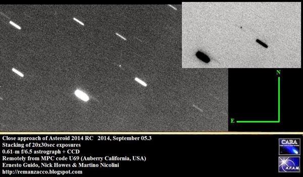 MisterioDescono's tweet photo. Nuevas Imágenes del asteroide #2014RC que paso el Domingo http://t.co/GiR9IbIw7V