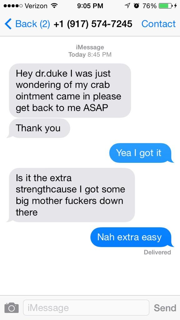 AntonioMancini7's tweet photo. #drduke #thatsme ๐๐๐ http://t.co/f60fKkuC10