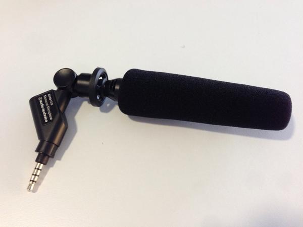 BazCaitcheon's tweet photo. The mighty directional mic for smartphones #KAcontent14 http://t.co/24bzItJpVy