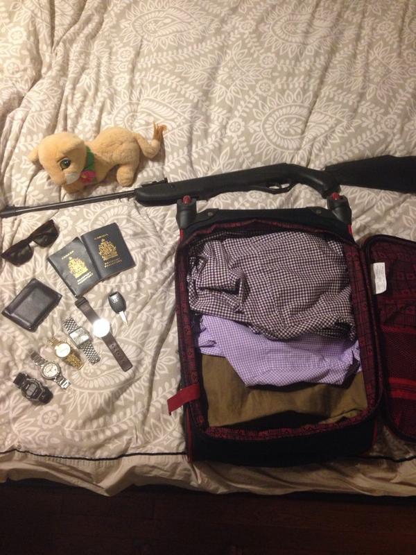 Leigleton's tweet photo. @DanBilzerian Just got back from @chaptersindigo. Now packing for kelowna and Thailand. #guns#pussy#drivingnotflying http://t.co/gXLj0x8zix