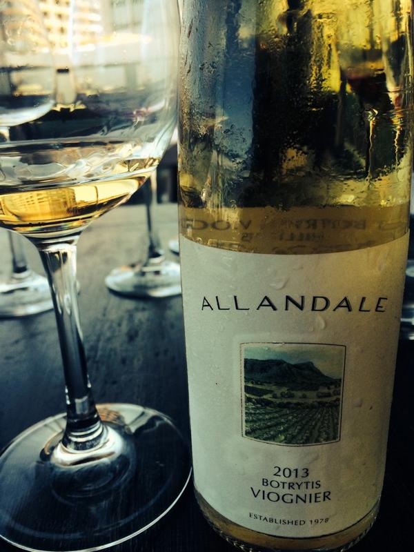 Thank you <a href="/AllandaleWinery/">Allandale Winery</a> '12 Botrytis Viognier to match beautiful dessert <a href="/hunter_culinary/">Hunter Culinary</a> Luncheon