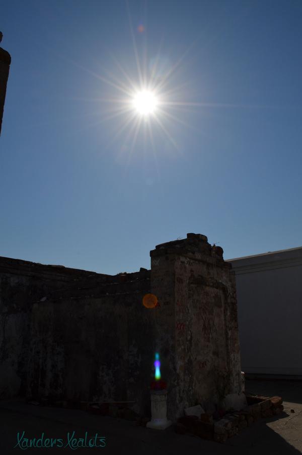 Fab_Fangurl's tweet image. @Mika_Tan Your pics are cool thought I would share one I took in Nola this year #spookylights Pot was plastic flowers