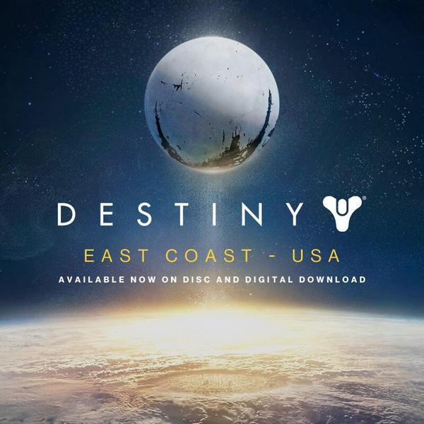 DestinyGameFP's tweet image. You're up, East Coast. #Destiny has officially arrived in the US. RT if you're about to #BecomeLegend.
