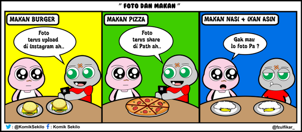 KomikSekilo's tweet photo. Mention temen lo yang hobi foto sebelum makan #KomikSekilo http://t.co/8Dkm62XPhj