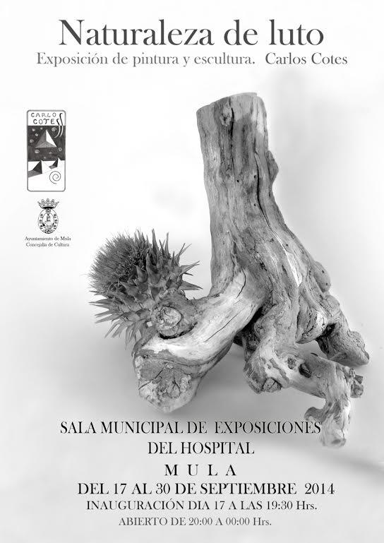 Exposición "Naturaleza de luto" en la Sala Municipal de Exposiciones del Hospital, Mula.