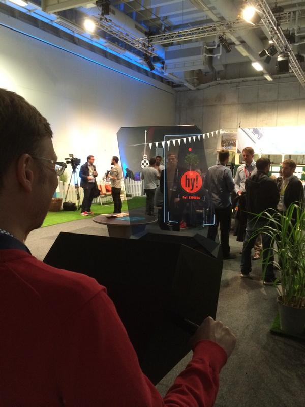 schosswald's tweet photo. Shooting laserguns with @pbo at #hymobility #IFA2014 http://t.co/0TAztqi7pe