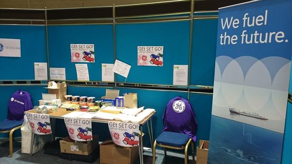 Turnbull_Lynne's tweet photo. Fun at #techfest, with @ge_oilandgas inviting pupils to build elastic band-powered cars in GEt SET GO! #GETalent http://t.co/Qm7s1rrmfR