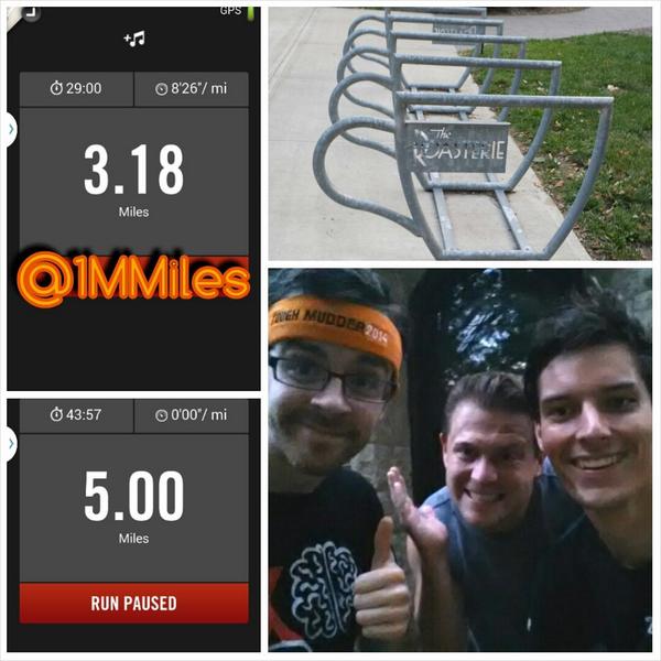 1MMiles's tweet photo. Thx @lexaltomare @Caleb_Loya &amp; @JohnJohnColer for the combined 13.2 mi this AM. &amp; @ejdub check the backdrop! #1MMiles http://t.co/vfnlp6MLsx