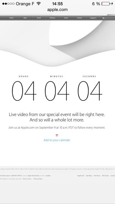 Can't wait !!! J'en peux plus !!! #Apple #AppleKeynote http://t.co/XP1NXRPyZJ<a href="/tag/apple"class="tags">#Apple</a><a href="/tag/applekeynote"class="tags">#AppleKeynote</a>