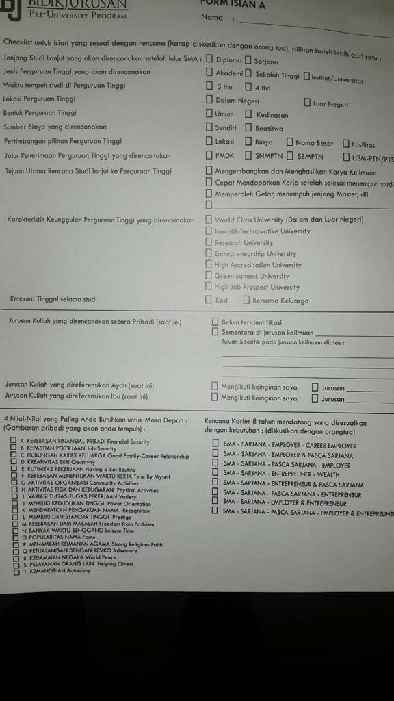 bidikjurusanBDG's tweet photo. Infobj : Aplikasi di lmbr ini dan lmbr di belakangnya wjb di isi ya, kamis tolong kumpulkan kpd ambas di sekolahnya,. http://t.co/bcYn4Ly6d0
