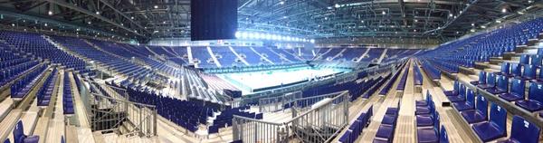 Oliver_Dufour's tweet image. L'arène de Palexpo est prête à accueillir 18'000 fans de tennis. #suiita #daviscup #bombenstimmung