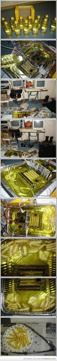 How Geeks Deep Fry Their Food #funny #lol #medialand