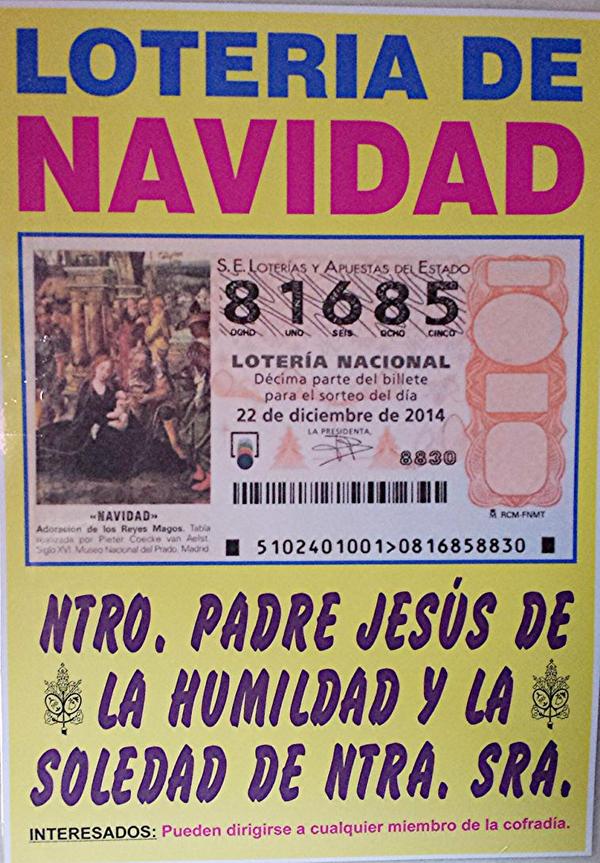 abuelitoderute's tweet image. La lotería de Navidad  que este año lleva premio es la de Nuestra hermandad,  no olvides comprar tu número
