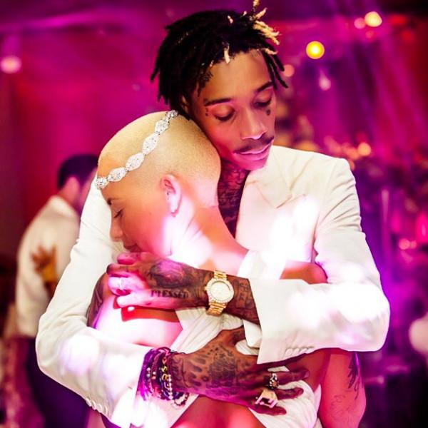 CUTE! has wished hubby Wiz Khalifa a happy birthday by sharing this pic...  