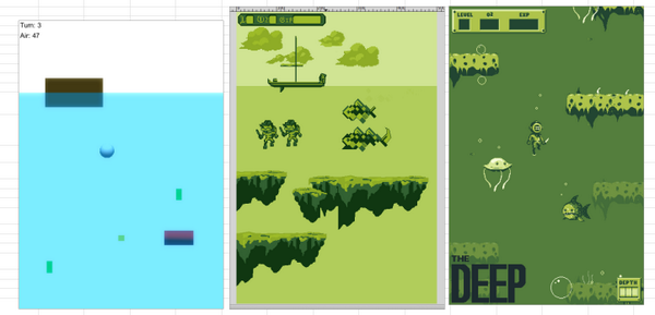 funnylookingGs's tweet photo. Soooooo… that happened! #iterativeDev #gamedev
#theDeep by @DannyG1888 & @folmerkelly
Look at dem screenies! <3 http://t.co/CqSp4O0tIm