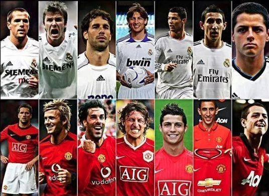 FootballFunnys's tweet photo. Real Madrid and Manchester United... http://t.co/aDW6Zy4GDD