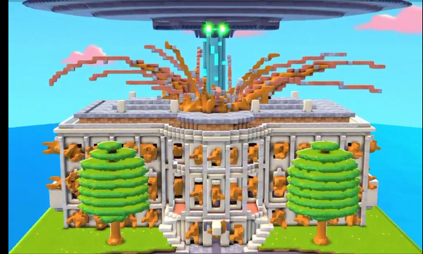 TheSupernauts's tweet photo. Awesome player video! @BarackObama and @MichelleObama escapes when UFO attacks @Whitehouse https://t.co/fgAyMG3TPi http://t.co/H7QiLlY6mA