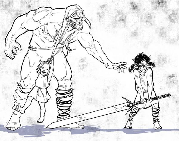 I like to pretend that Saltire knew the Bansisters when they were kids @SaltireComics 