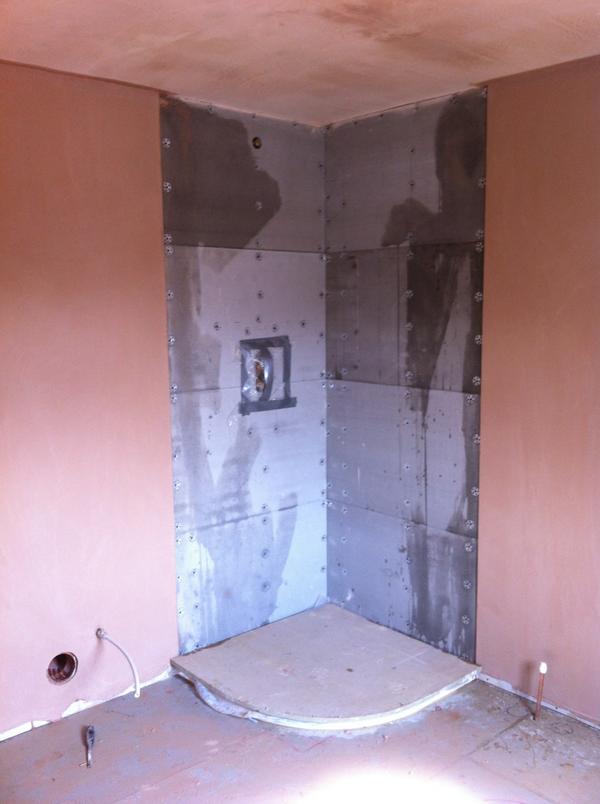 Thriving skimmed ready for tiling