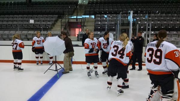 Picture day at <a href="/PolisseniCenter/">Polisseni Center RIT</a> with <a href="/RITWHKY/">RIT Women's Hockey</a>