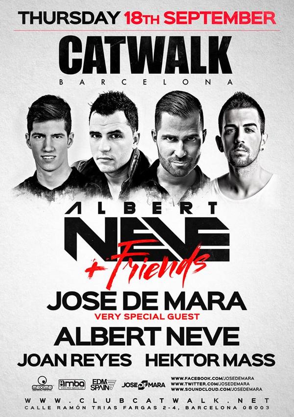 MBAAgencyBCN's tweet photo. Very soon! @Josedemara @HektorMass @albertneve & @djjoanreyes @catwalkbcn #NEVEandFriends http://t.co/o989W1GAPu