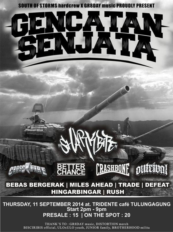 Besok kamis main lagi di kota sendiri bareng <a href="/SharkbiteMCHC/">Sharkbite</a> @BetterChanceMLG @OUTRIVALHC <a href="/hingarbingarhc/">HINGAR BINGAR THC</a> dll.
