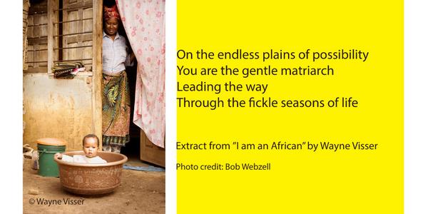 VisserBooks's tweet photo. On the endless plains of #possibility 
You are the gentle #matriarch 
@WayneVisser #africandream http://t.co/LhACA9963T