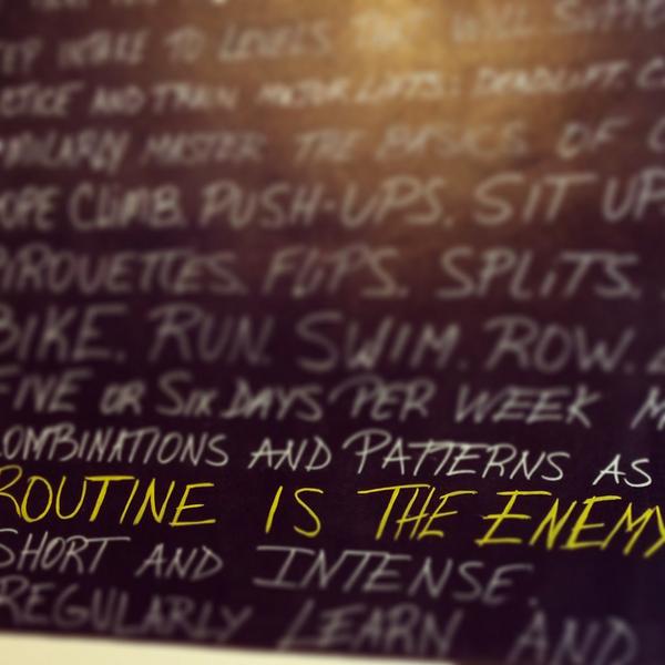 EVFperformance's tweet photo. “@feliciamogavero: Routine is the enemy. #crossfit #fitfam #FitFluential @EVFperformance http://t.co/AeEP6jh3UK” #evf360