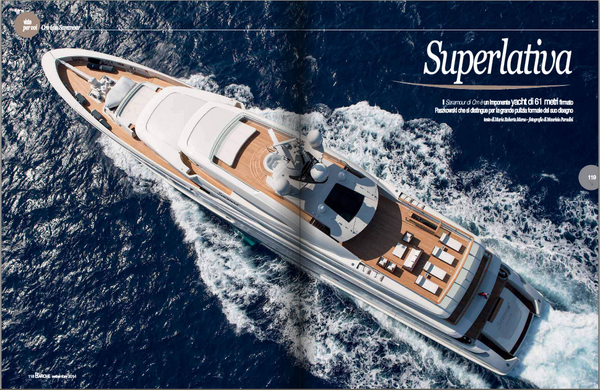 CRN_Shipyard's tweet photo. #CRNMYS2014: We'll be at #MYS2014 with the "superlative" #Saramour. Thanks #BarcheMagazine. http://t.co/JpniIRAvcF http://t.co/V0g0BdqJZf