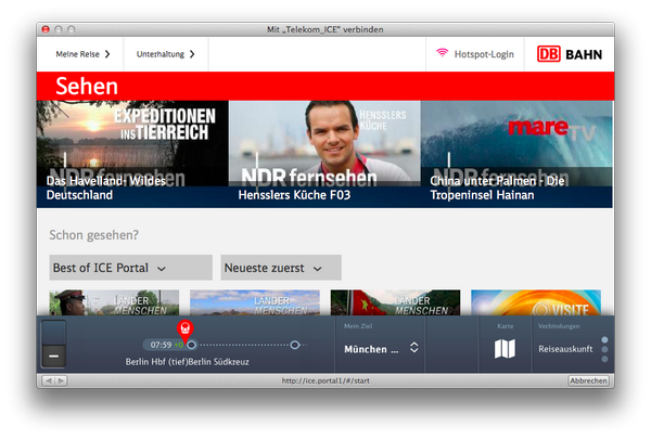 digitalerfilm's tweet photo. Die WLAN Mediathek der @db_bahn mit dem @ndr (und nur dem NDR). http://t.co/u5mtUSTPad